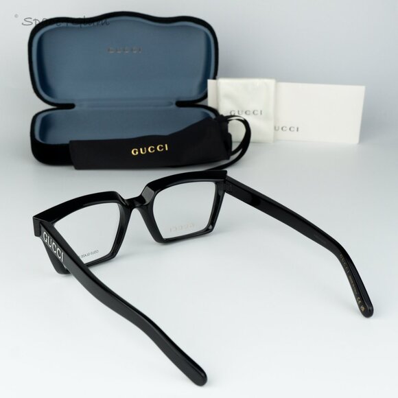 BRAND NEW Gucci GG1725O 001 Black Unisex Square Eyeglasses GG 1725O - Picture 7 of 7